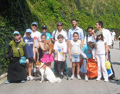 Aaron with family and friends on the 2006 CHF charity walk!